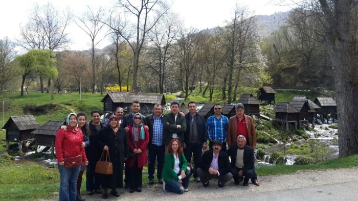 Saray Bosna Turumuz'dan Jajce 'de Mlincici Değirmenleri
